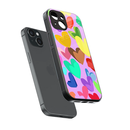Love Spectrum sleek iphone 12 mini cover with tempered glass back and TPU edges