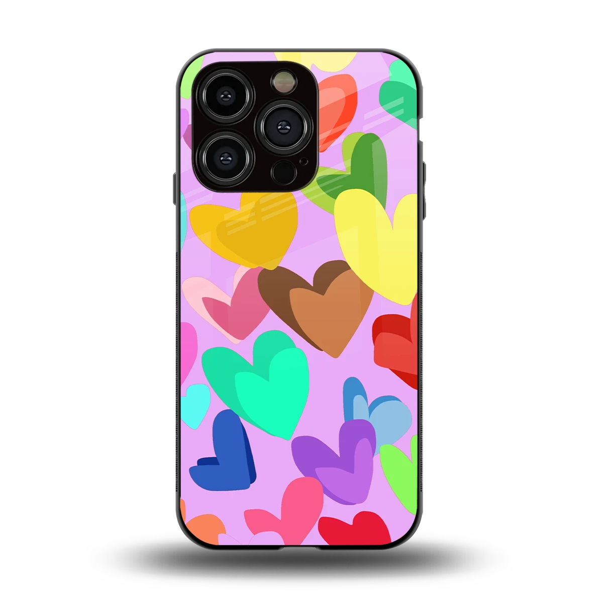 Love Spectrum back phone cover | glass case for iphone 13 pro