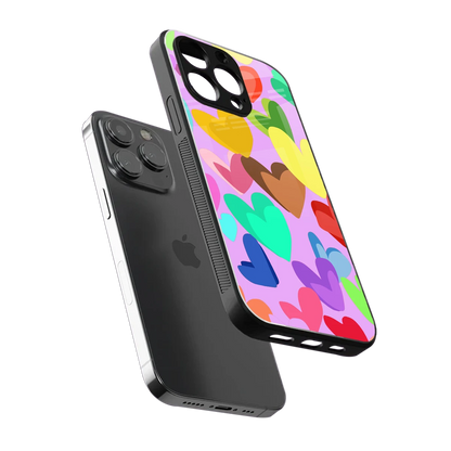 Love Spectrum sleek iphone 13 pro cover with tempered glass back and TPU edges