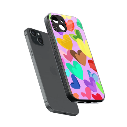 Love Spectrum sleek iphone 15 plus cover with tempered glass back and TPU edges