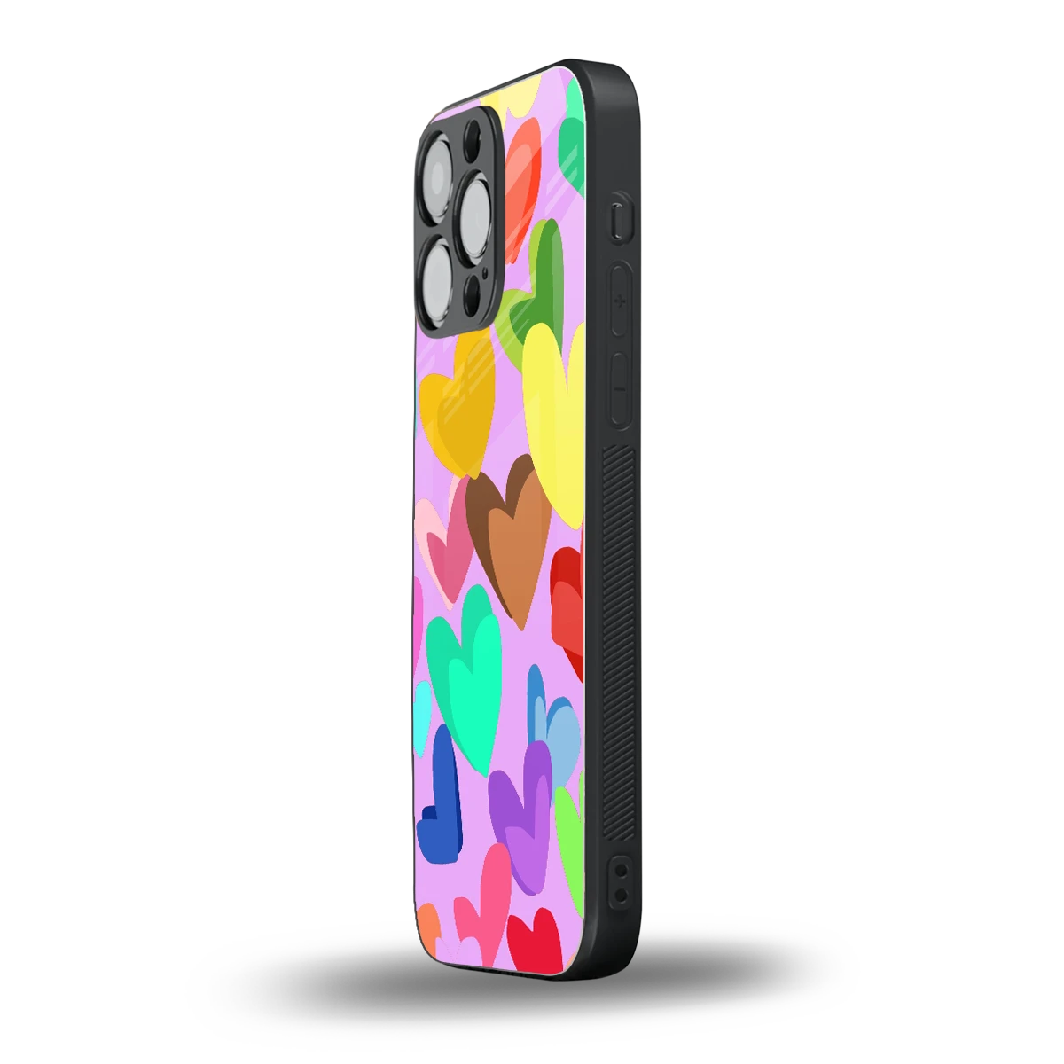 Love Spectrum iphone 15 pro max mobile cover | shockproof glass phone case