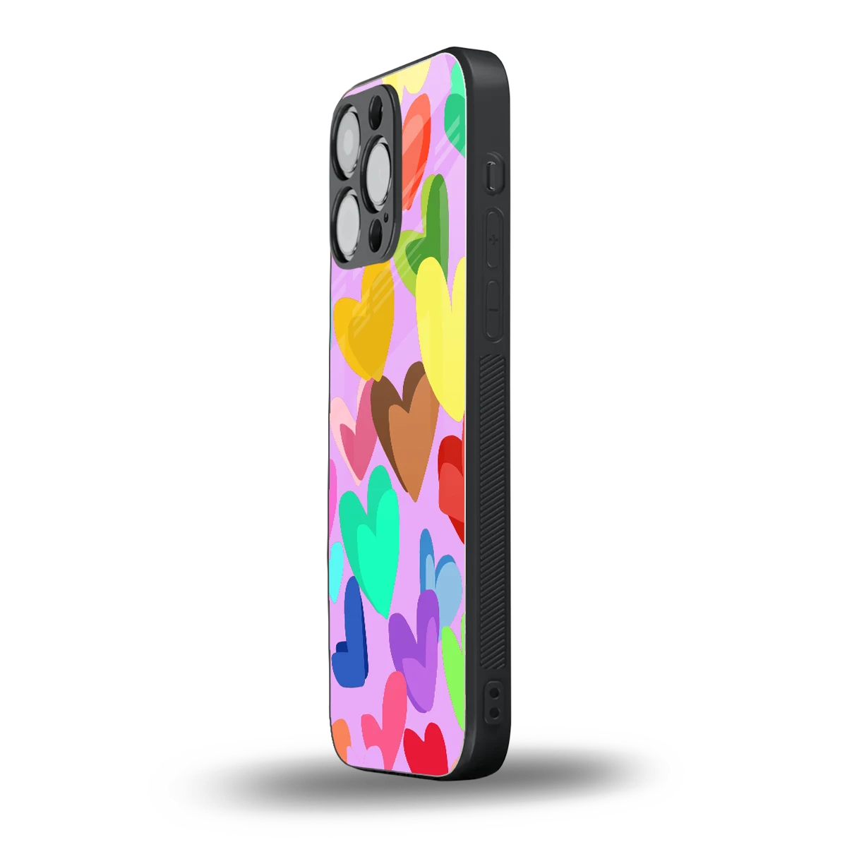 Love Spectrum iphone 16 pro max mobile cover | shockproof glass phone case
