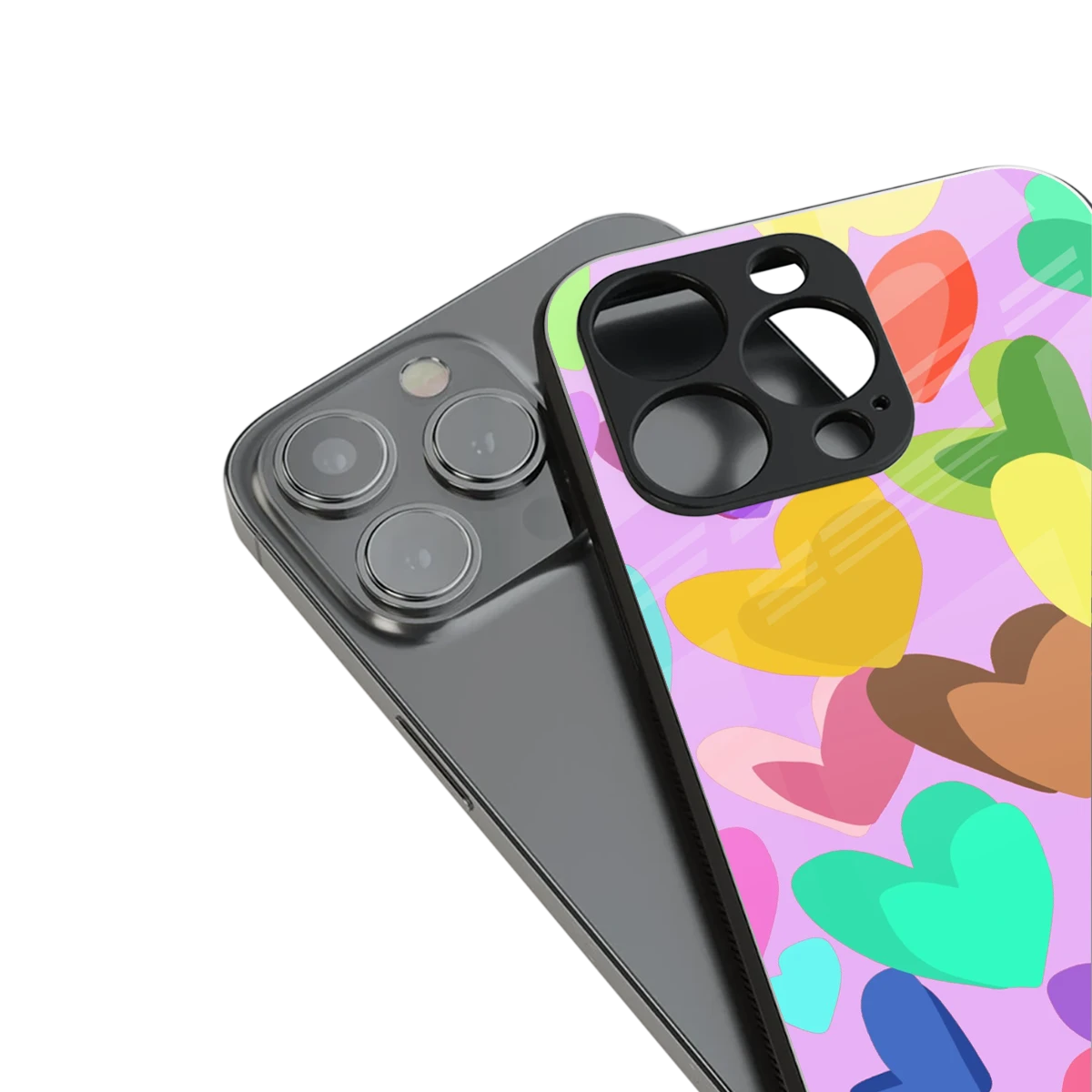 Love Spectrum stylish phone case for iphone 14 | glossy glass and slim fit