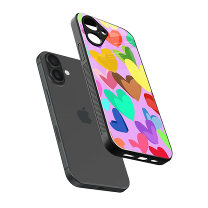 Love Spectrum sleek iPhone 16 cover with tempered glass back and TPU edges