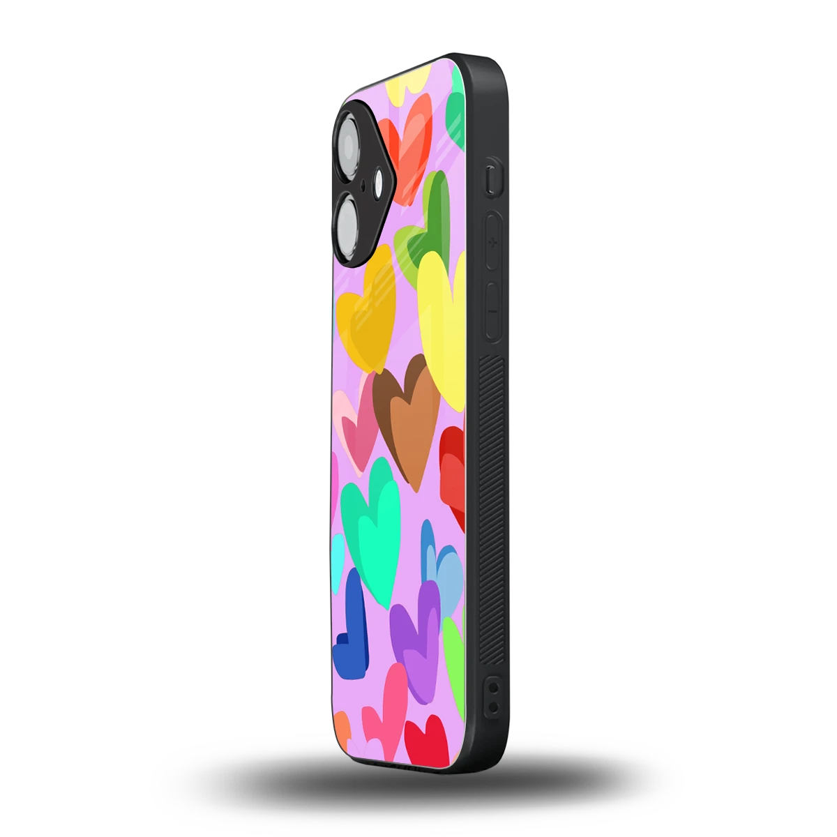 Love Spectrum iPhone 16 mobile cover | shockproof glass phone case