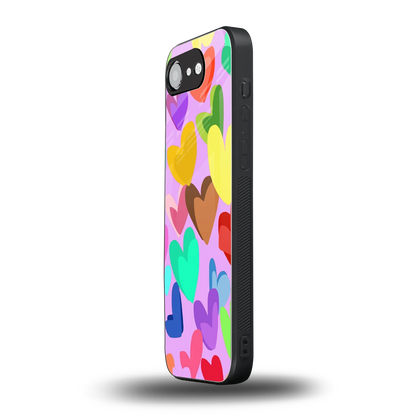 Love Spectrum iphone 16e mobile cover | shockproof glass phone case