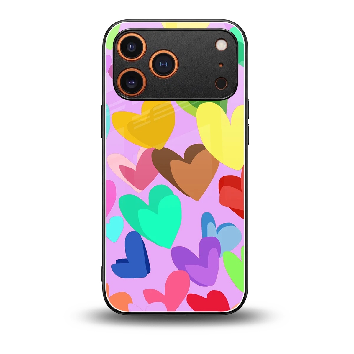 Love Spectrum back phone cover | glass case for iphone 17 pro max