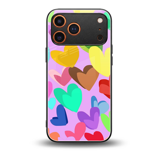 Love Spectrum back phone cover | glass case for iphone 17 pro max