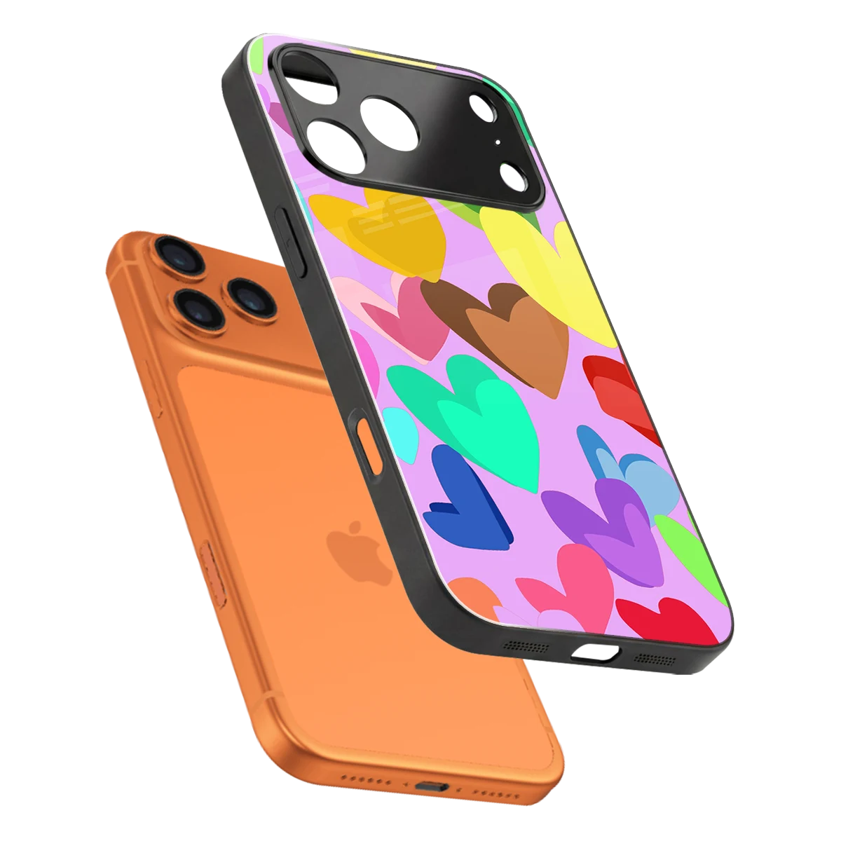 Love Spectrum sleek iphone 17 pro max cover with tempered glass back and TPU edges