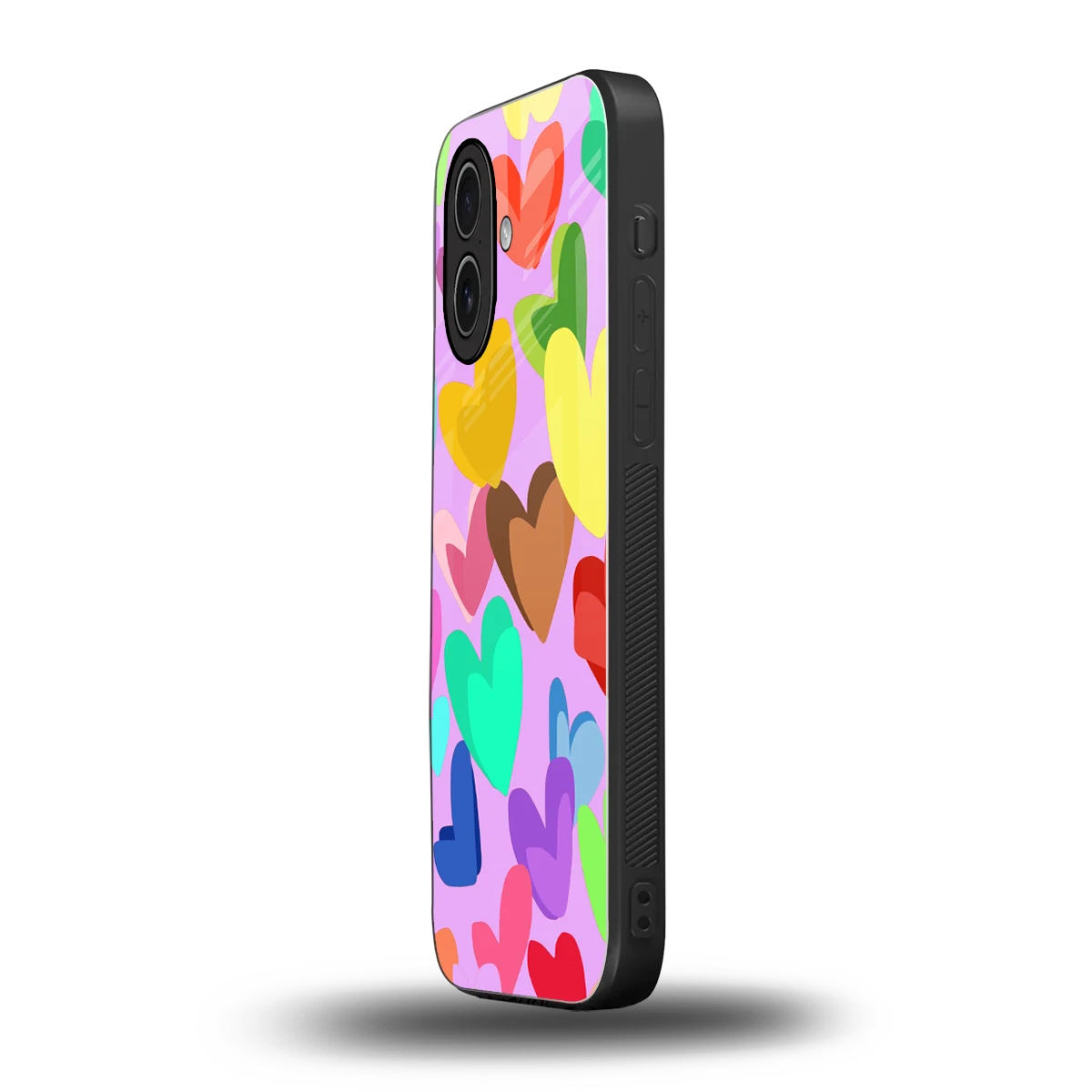 Love Spectrum iphone 17 mobile cover | shockproof glass phone case