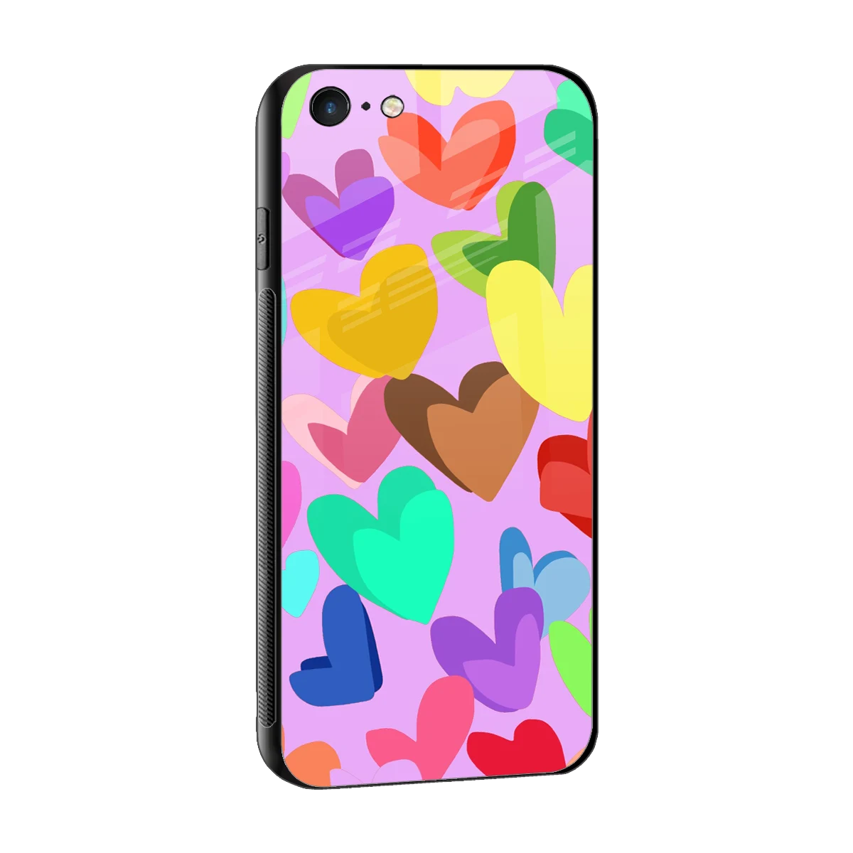 Love Spectrum sleek iphone 6s plus cover with tempered glass back and TPU edges