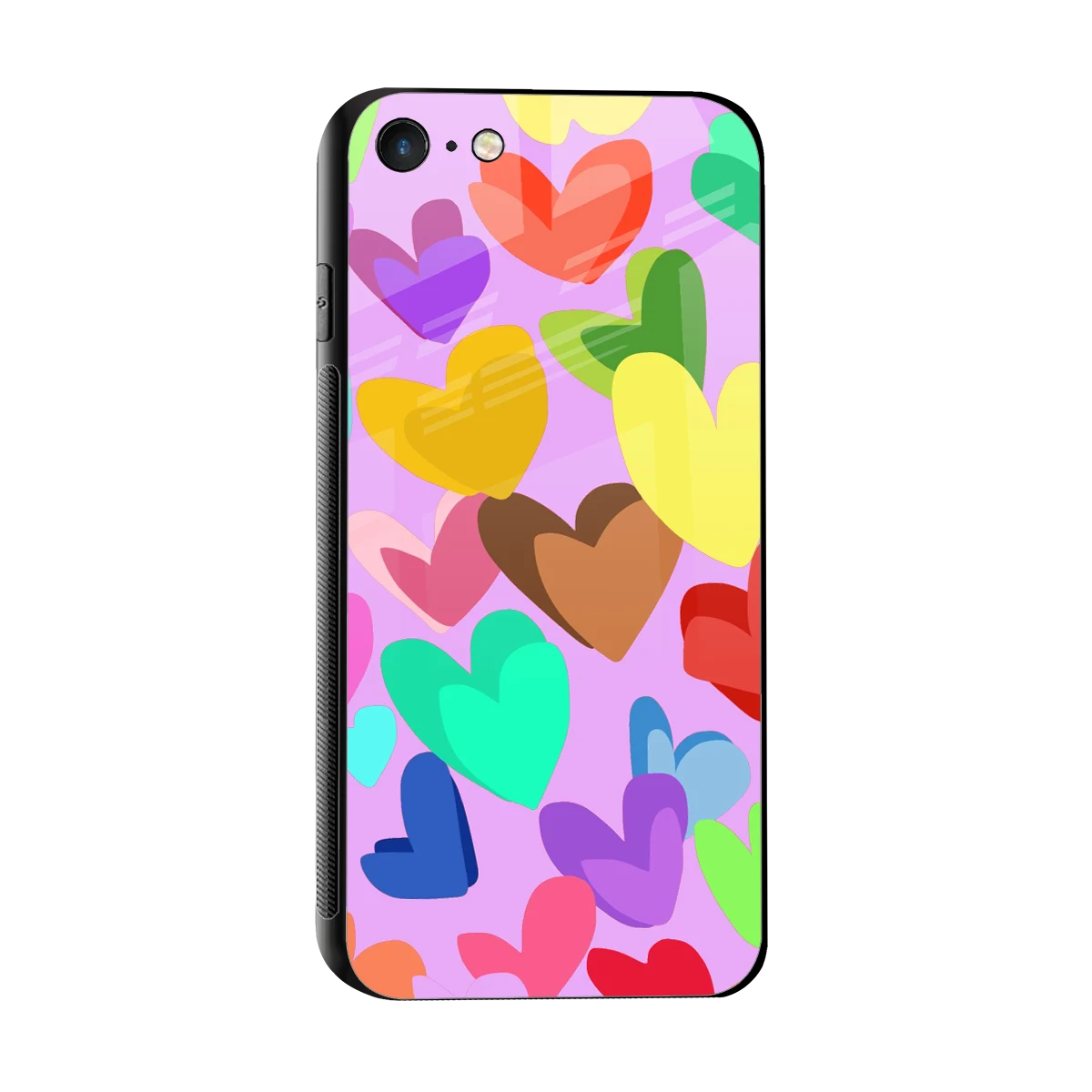 Love Spectrum sleek iphone 7 cover with tempered glass back and TPU edges