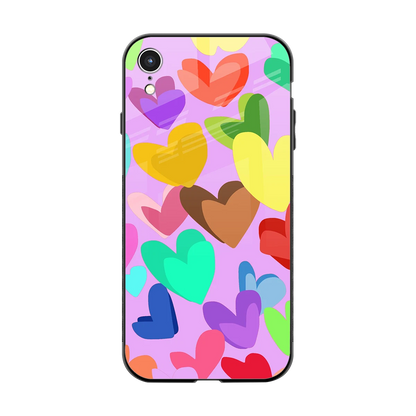 Love Spectrum back phone cover | glass case for iphone xr
