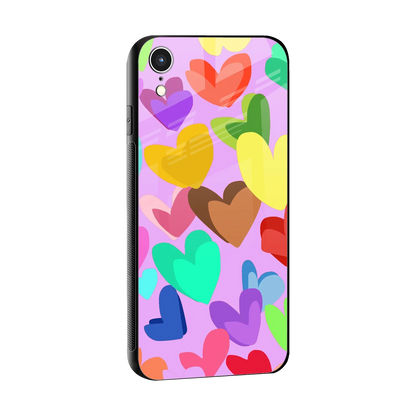 Love Spectrum sleek iphone xr cover with tempered glass back and TPU edges