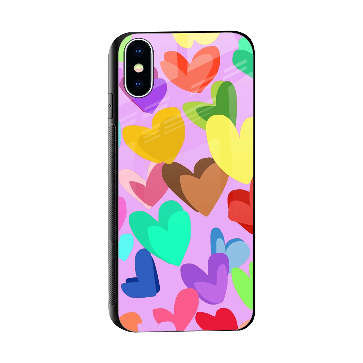 Love Spectrum sleek iphone xs cover with tempered glass back and TPU edges