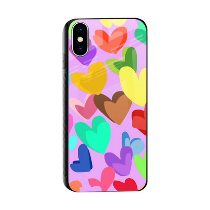 Love Spectrum sleek iphone xs cover with tempered glass back and TPU edges