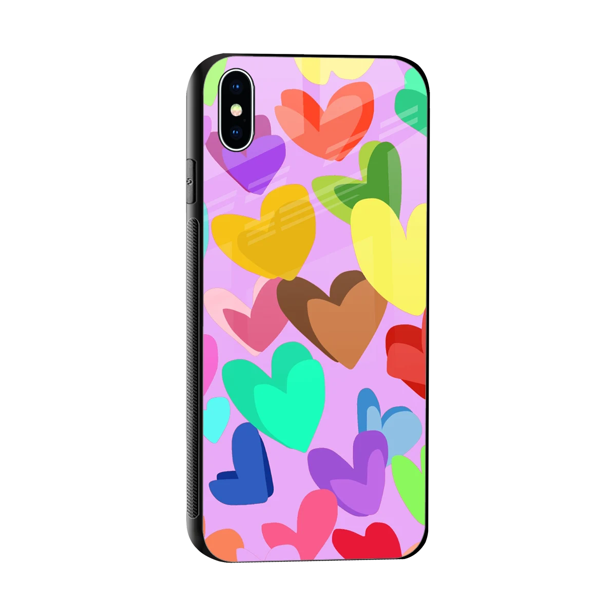 Love Spectrum sleek iphone xs max cover with tempered glass back and TPU edges