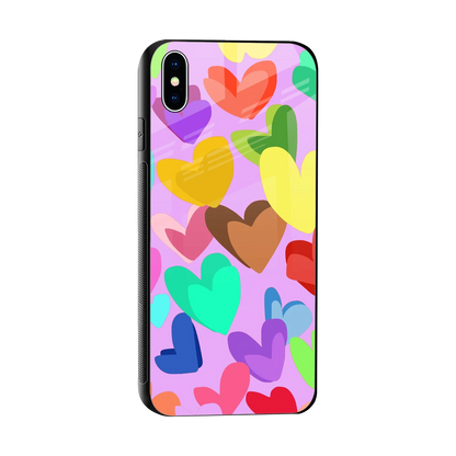 Love Spectrum sleek iphone xs max cover with tempered glass back and TPU edges