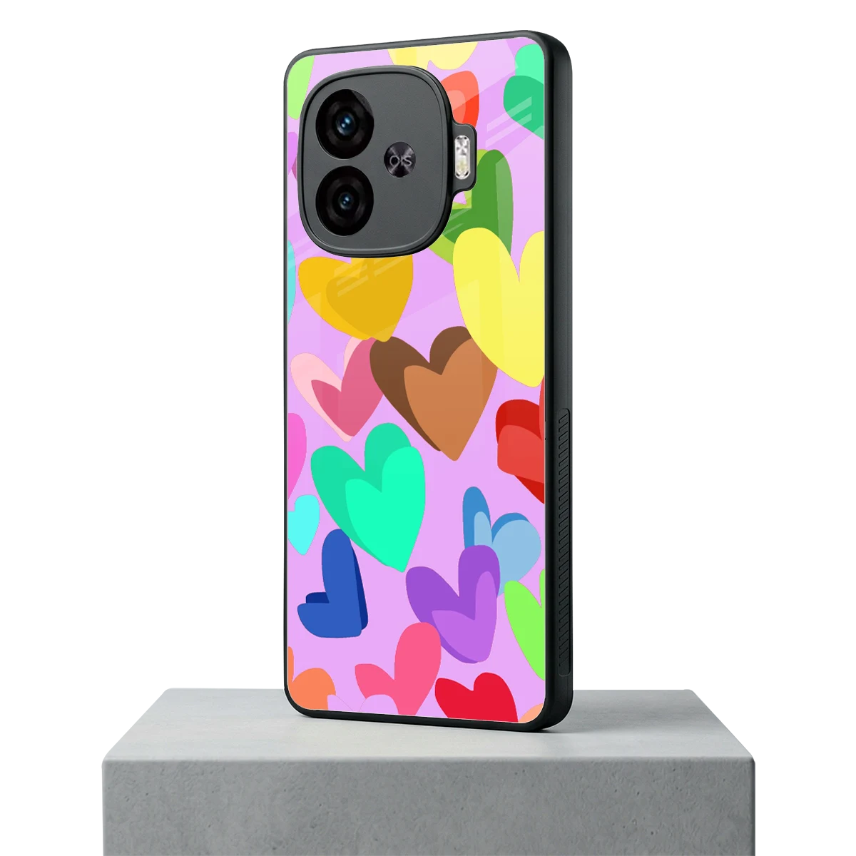 Love Spectrum iqoo neo 10r 5g mobile cover | shockproof glass phone case