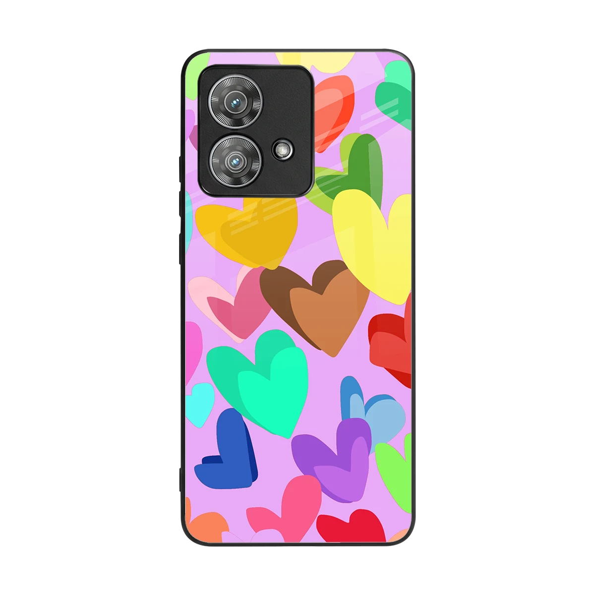 Love Spectrum back phone cover | glass case for motorola edge 40 neo 5g