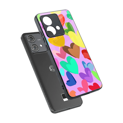 Love Spectrum sleek motorola edge 40 neo 5g cover with tempered glass back and TPU edges