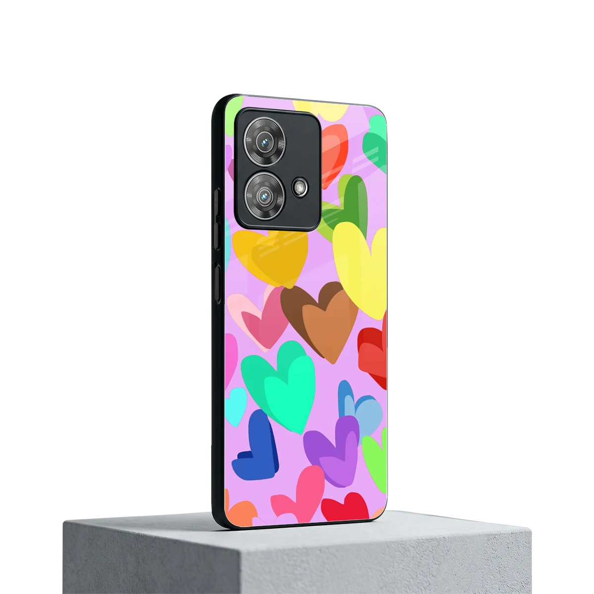 Love Spectrum motorola edge 40 neo 5g mobile cover | shockproof glass phone case