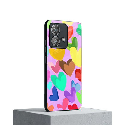Love Spectrum motorola edge 40 neo 5g mobile cover | shockproof glass phone case
