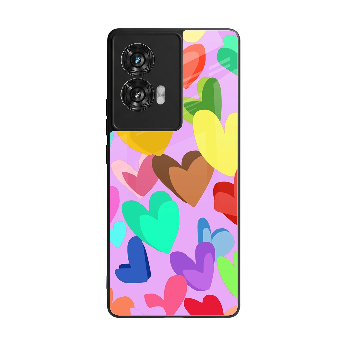 Love Spectrum back phone cover | glass case for motorola edge 50 fusion