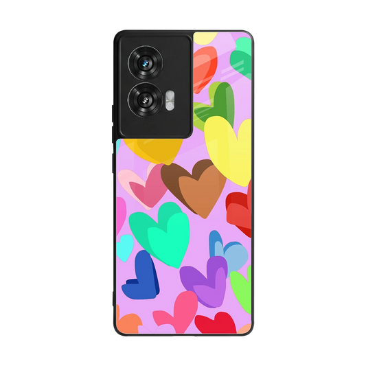 Love Spectrum back phone cover | glass case for motorola edge 50 fusion