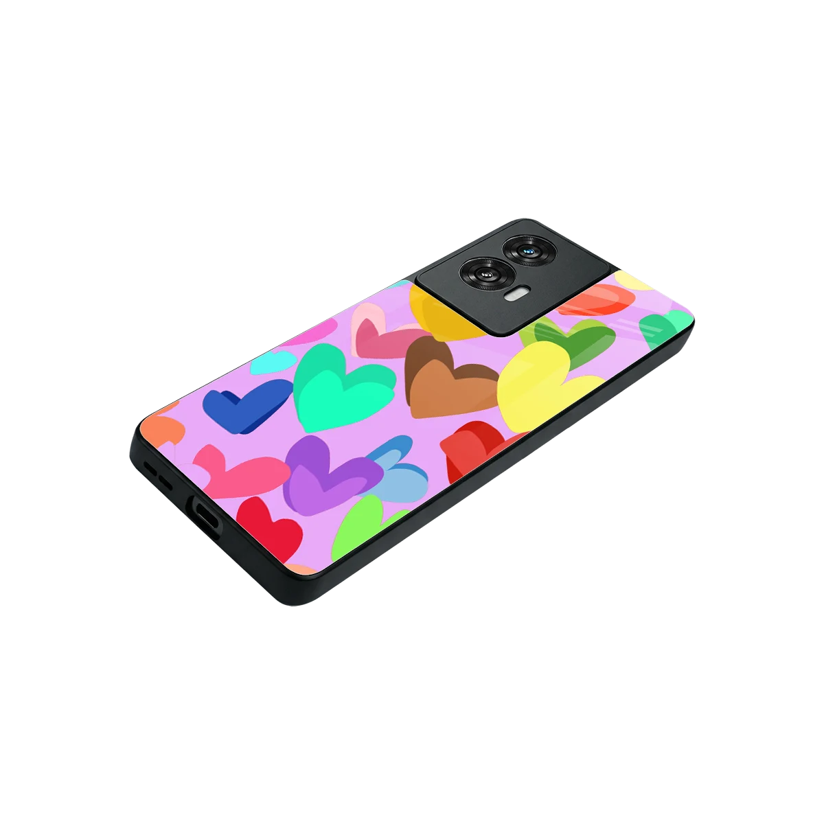 Love Spectrum stylish phone case for motorola edge 50 fusion | glossy glass and slim fit