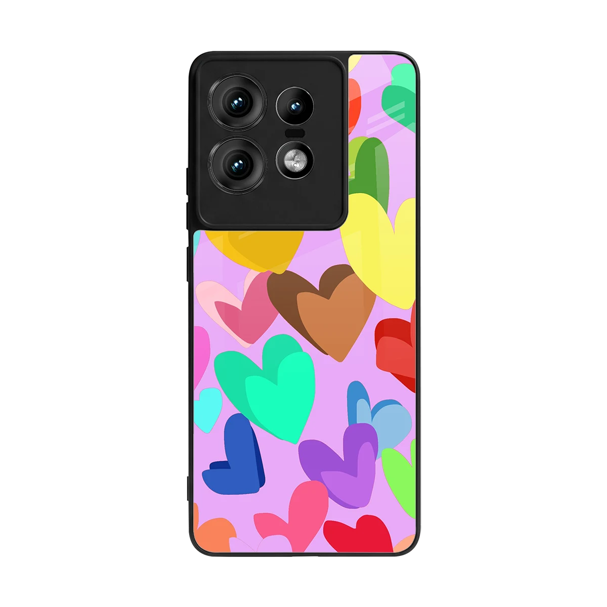Love Spectrum back phone cover | glass case for motorola edge 50 pro
