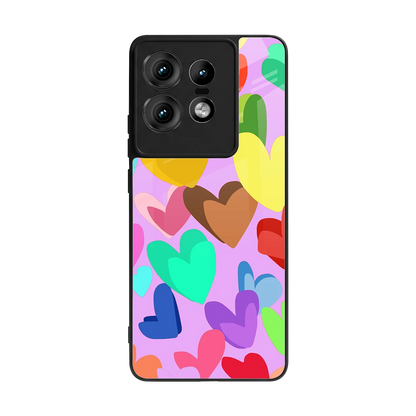 Love Spectrum back phone cover | glass case for motorola edge 50 pro