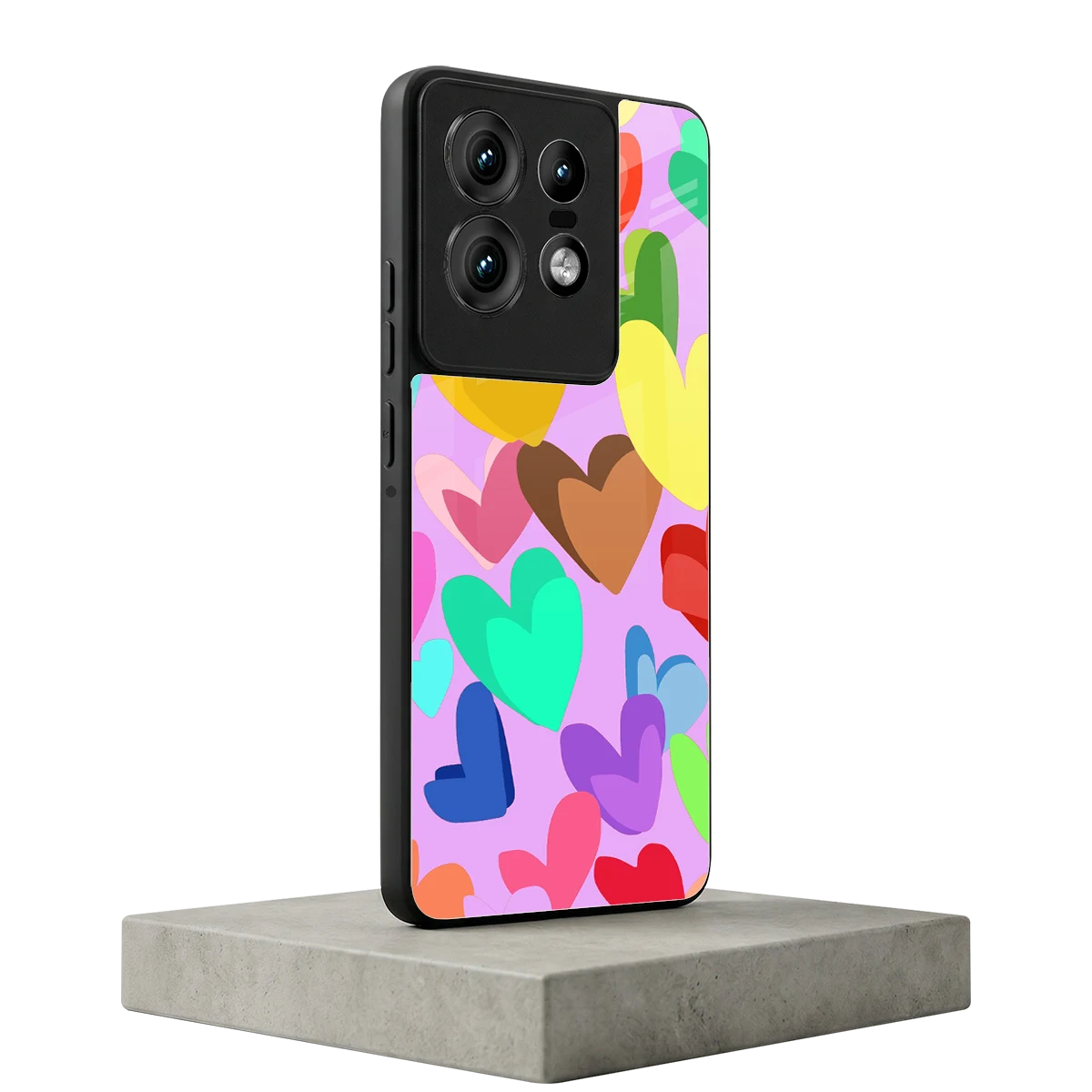 Love Spectrum motorola edge 50 pro mobile cover | shockproof glass phone case