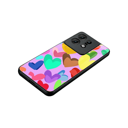 Love Spectrum stylish phone case for motorola edge 50 pro | glossy glass and slim fit