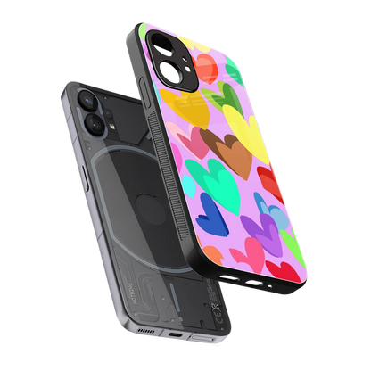 Love Spectrum sleek nothing phone 1 cover with tempered glass back and TPU edges