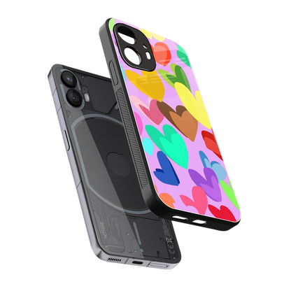 Love Spectrum sleek nothing phone 2 cover with tempered glass back and TPU edges