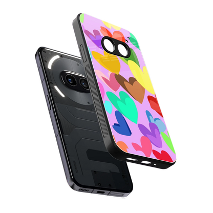 Love Spectrum sleek nothing phone 2a cover with tempered glass back and TPU edges
