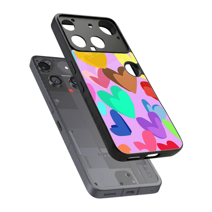 Love Spectrum sleek nothing phone 3 cover with tempered glass back and TPU edges