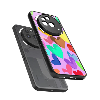Love Spectrum sleek nothing phone 3a pro cover with tempered glass back and TPU edges
