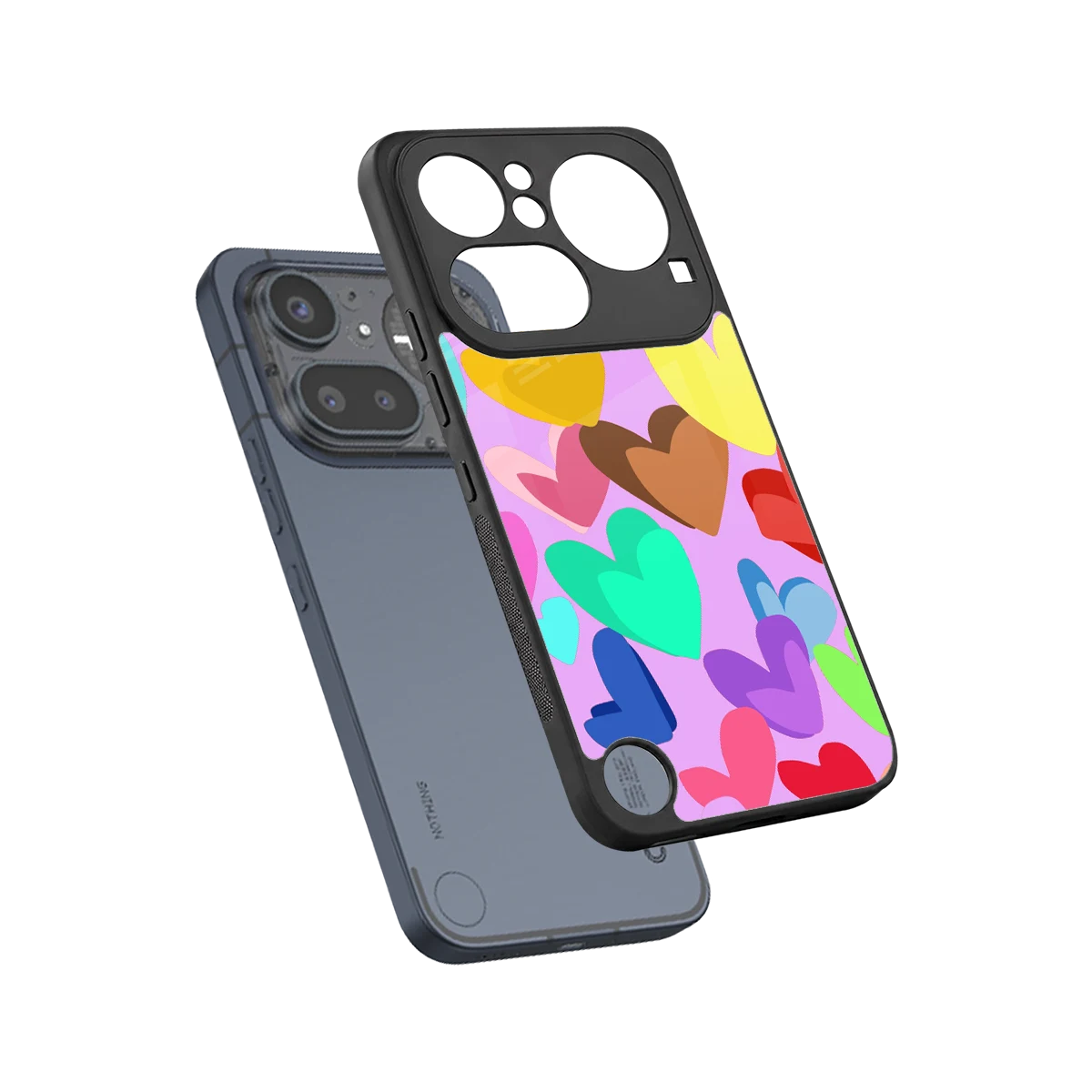 Love Spectrum sleek nothing phone 4a pro cover with tempered glass back and TPU edges