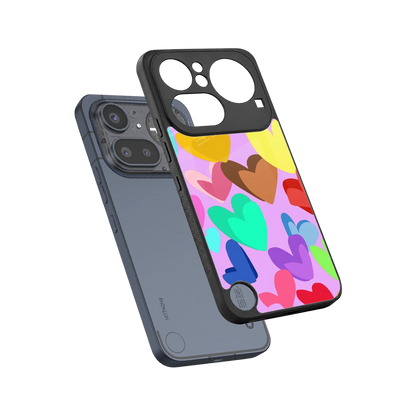 Love Spectrum sleek nothing phone 4a pro cover with tempered glass back and TPU edges