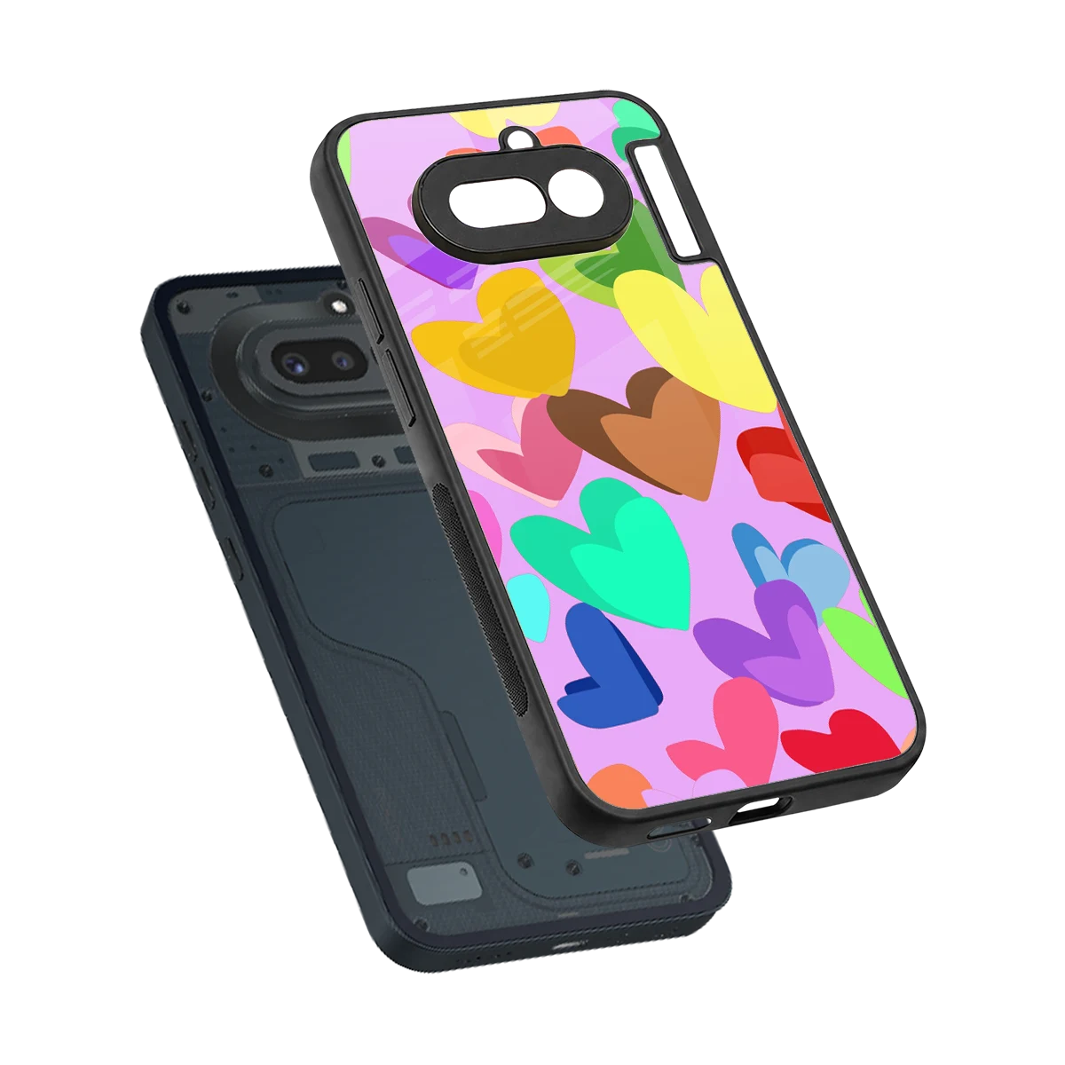 Love Spectrum sleek nothing phone 4a cover with tempered glass back and TPU edges