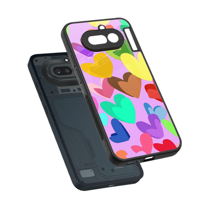 Love Spectrum sleek nothing phone 4a cover with tempered glass back and TPU edges
