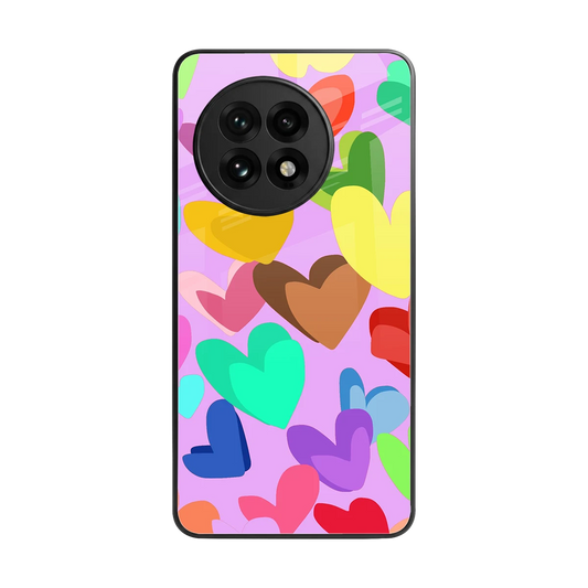 Love Spectrum back phone cover | glass case for oneplus 13r