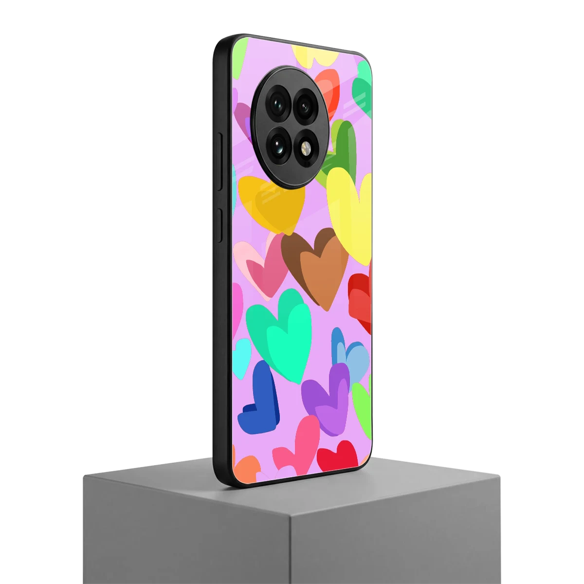 Love Spectrum oneplus 13r mobile cover | shockproof glass phone case