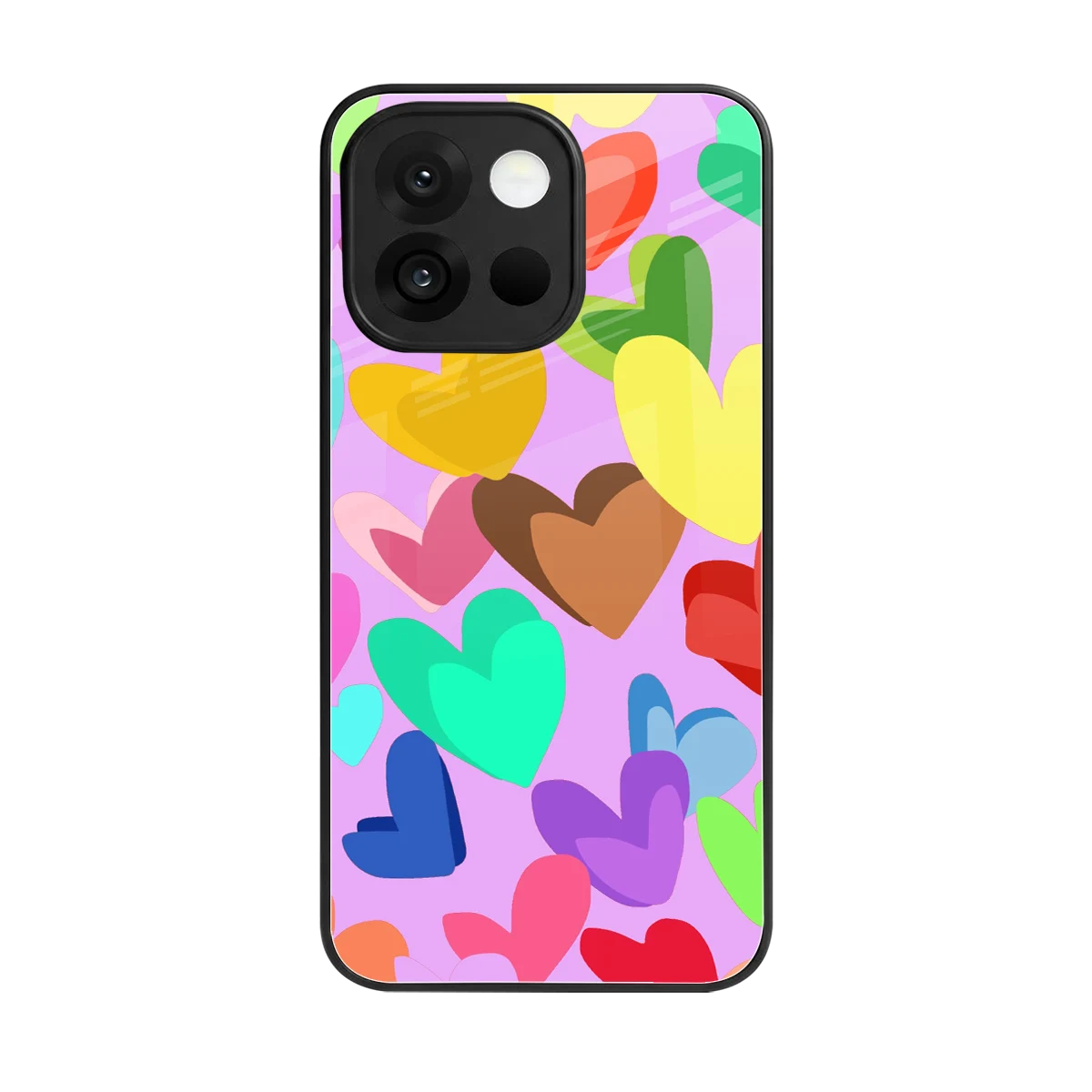 Love Spectrum back phone cover | glass case for oneplus 13s