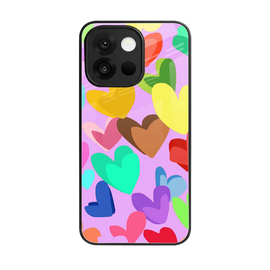 Love Spectrum back phone cover | glass case for oneplus 13s