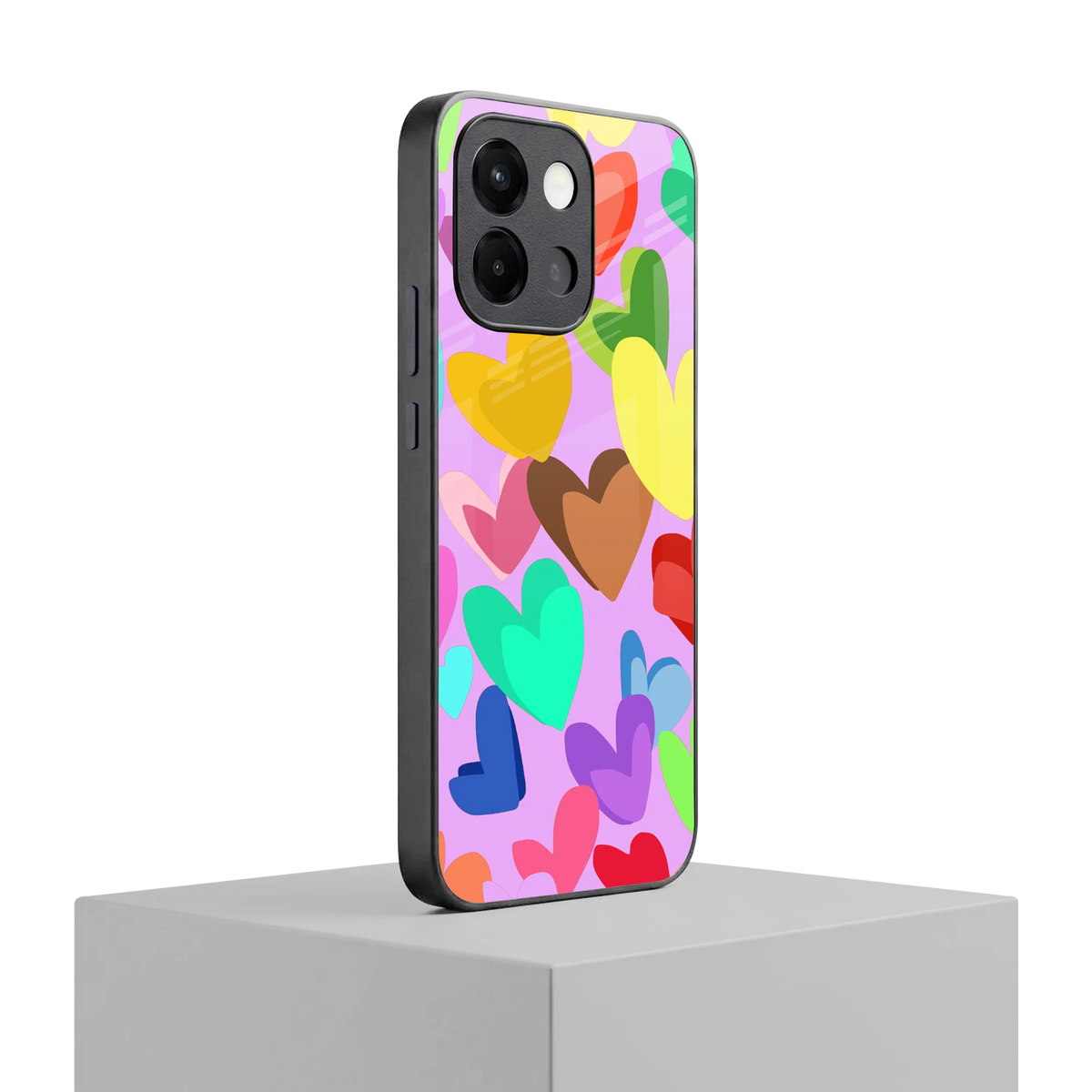 Love Spectrum oneplus 13s mobile cover | shockproof glass phone case