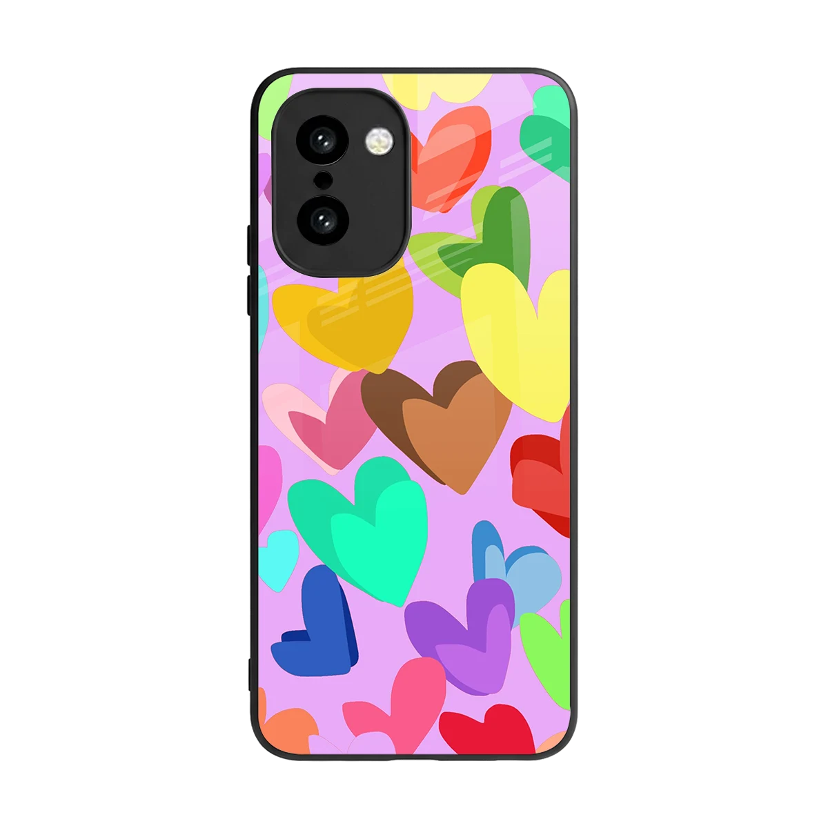 Love Spectrum back phone cover | glass case for oneplus 15r