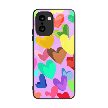 Love Spectrum back phone cover | glass case for oneplus 15r